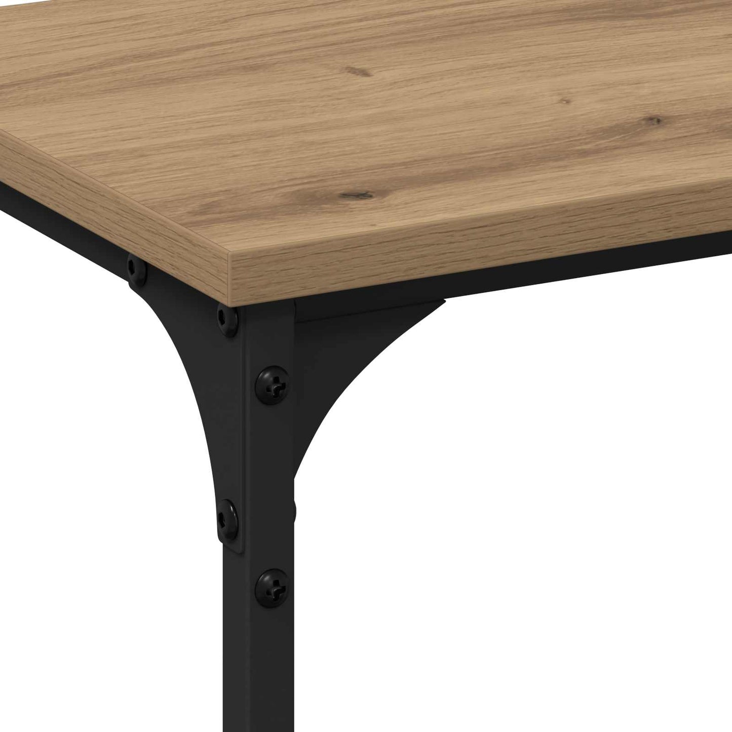 Konsolbord artisan eg 200 x 29 x 75 cm Samlet træ og metal