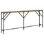 Konsolbord artisan eg 180 x 23 x 75 cm Laminat træ og metal