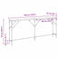 Konsolbord artisan eg 180 x 23 x 75 cm Laminat træ og metal