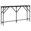 Konsolbord Sort eg 140 x 23 x 75 cm Laminat træ og metal