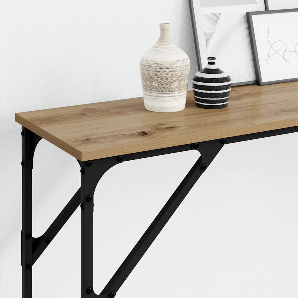 Konsolbord artisan eg 200 x 29 x 75 cm Laminat træ og metal