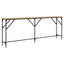 Konsolbord artisan eg 200 x 29 x 75 cm Laminat træ og metal