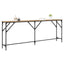Konsolbord artisan eg 200 x 29 x 75 cm Laminat træ og metal