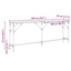 Konsolbord artisan eg 200 x 29 x 75 cm Laminat træ og metal