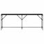 Konsolbord Sort eg 200 x 29 x 75 cm Laminat træ og metal