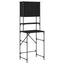 Vaskemaskineskab Sort 0ak 68 x 48,5 x 194 cm Konstrueret træ