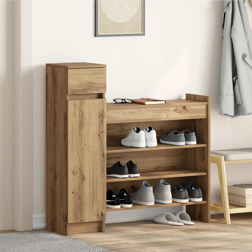 Sko skab Artisan Egetræ 100,5 x 28 x 100 cm Konstrueret træ