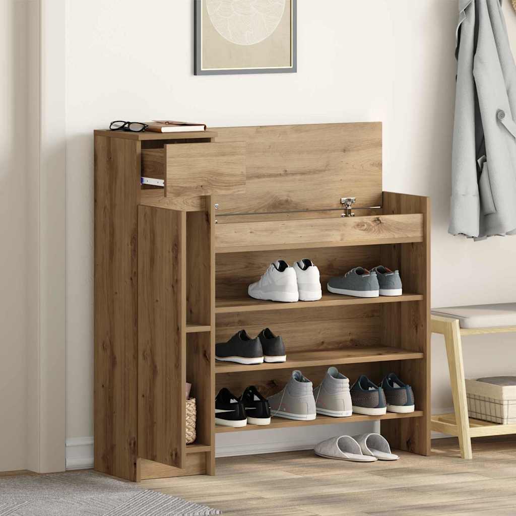 Sko skab Artisan Egetræ 100,5 x 28 x 100 cm Konstrueret træ