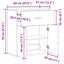 Sideboard Gammelt træ 60 x 31 x 70 cm Konstrueret træ