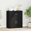 Sideboard med skuffe Sort eg 60 x 31 x 70 cm Konstrueret træ