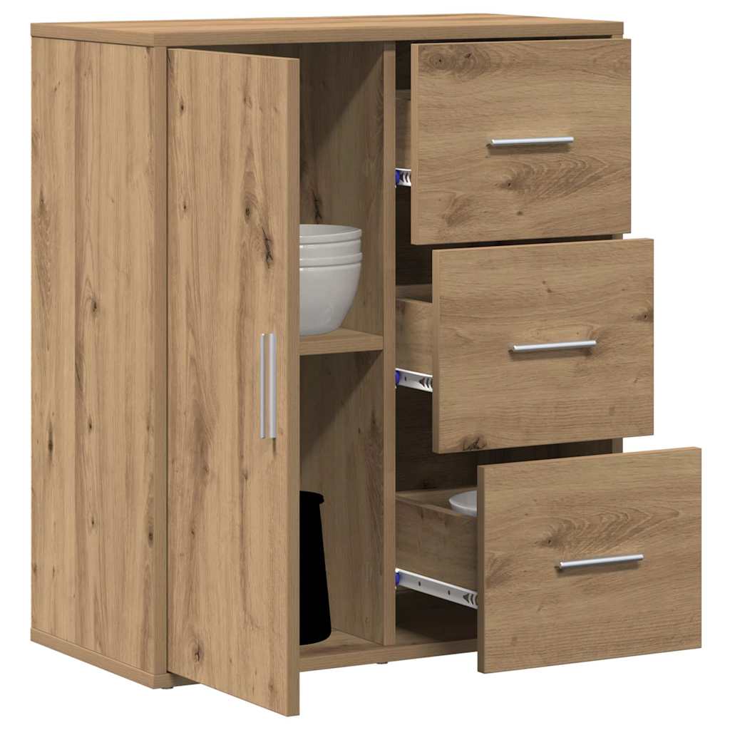 Sideboard Artisan Egetræ 60 x 31 x 70 cm Konstrueret træ