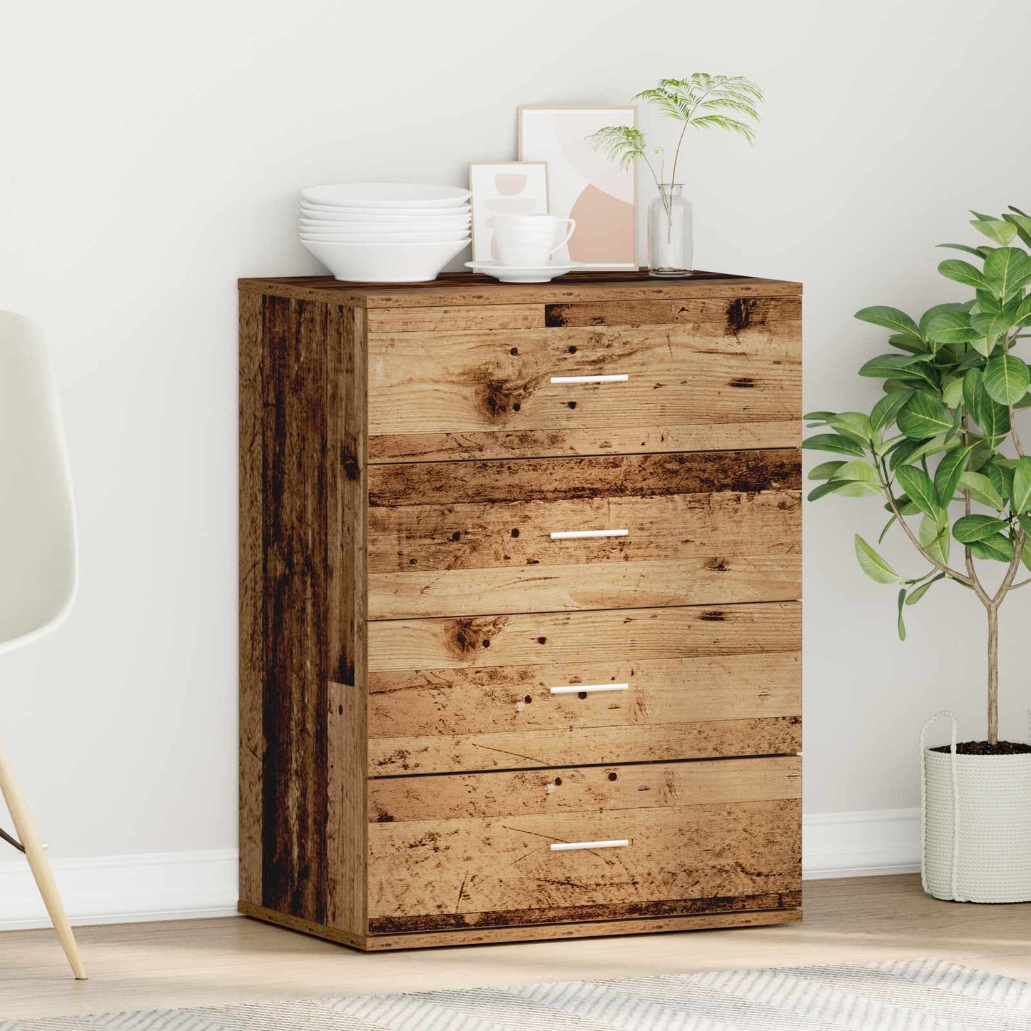 Sideboard Gammelt træ 60 x 39 x 80 cm Konstrueret træ