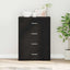 Sideboard Sort eg 60 x 39 x 80 cm Konstrueret træ
