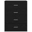 Sideboard Sort eg 60 x 39 x 80 cm Konstrueret træ