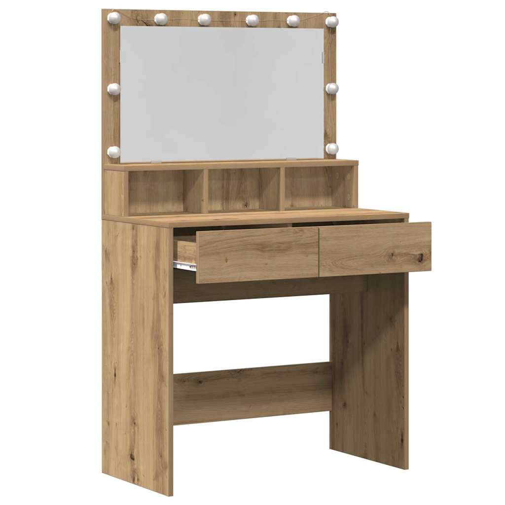 Klædeskab Artisan Egetræ 80 x 41 x 134,5 cm Konstrueret træ