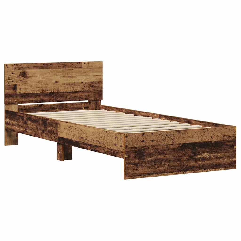 Sengestel Gammelt træ 90 x 200 cm Konstrueret træ