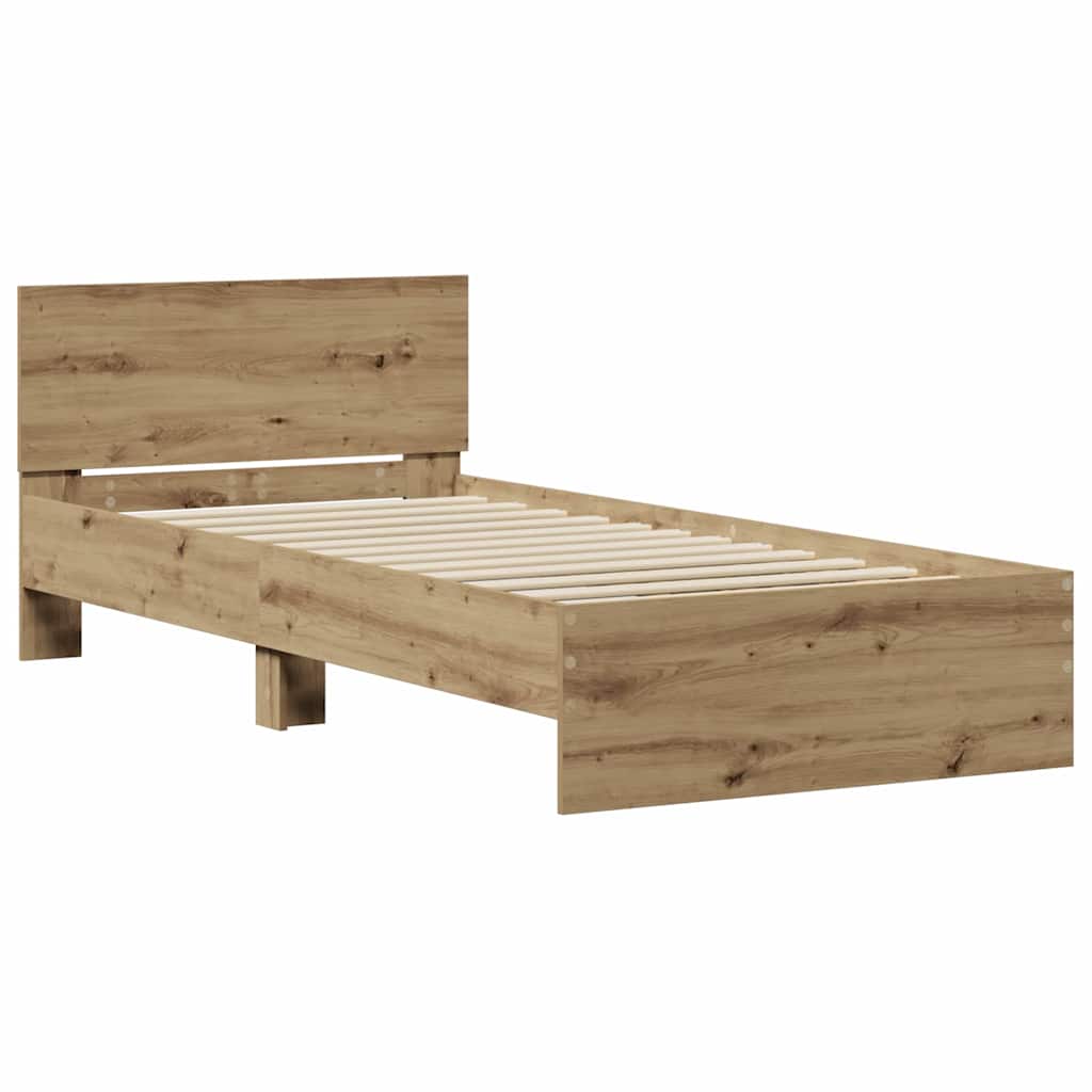 Sengestel Artisan Egetræ 90 x 200 cm Konstrueret træ