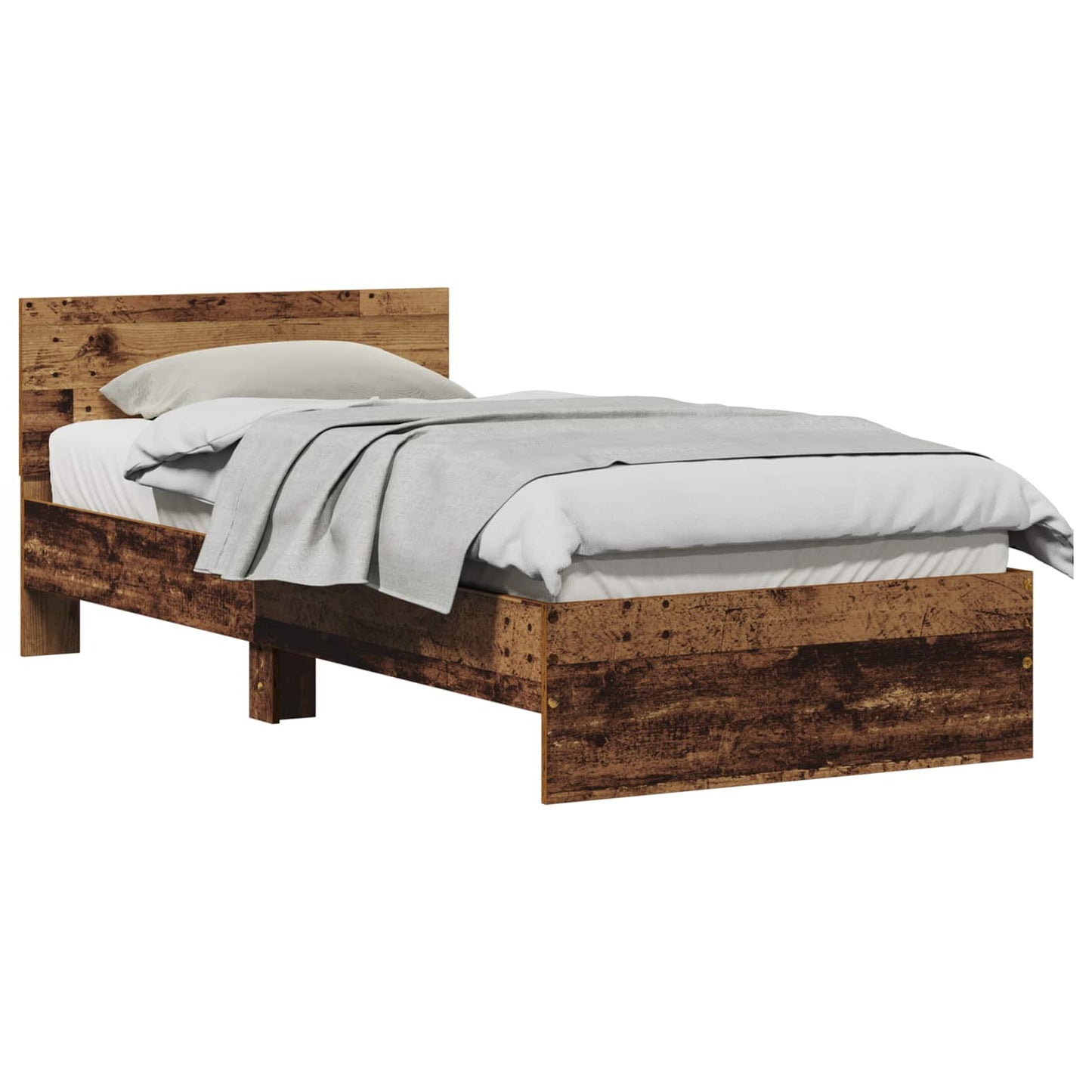 Sengestel Gammelt træ 75 x 190 cm Konstrueret træ