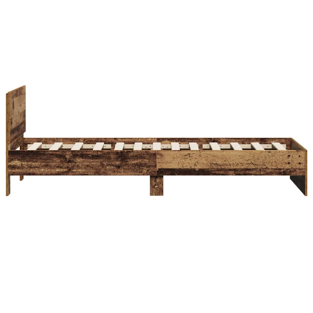 Sengestel Gammelt træ 75 x 190 cm Konstrueret træ
