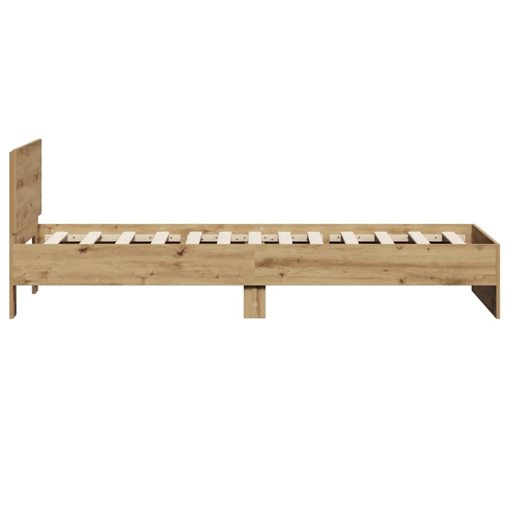 Sengestel Artisan Egetræ 75 x 190 cm Konstrueret træ