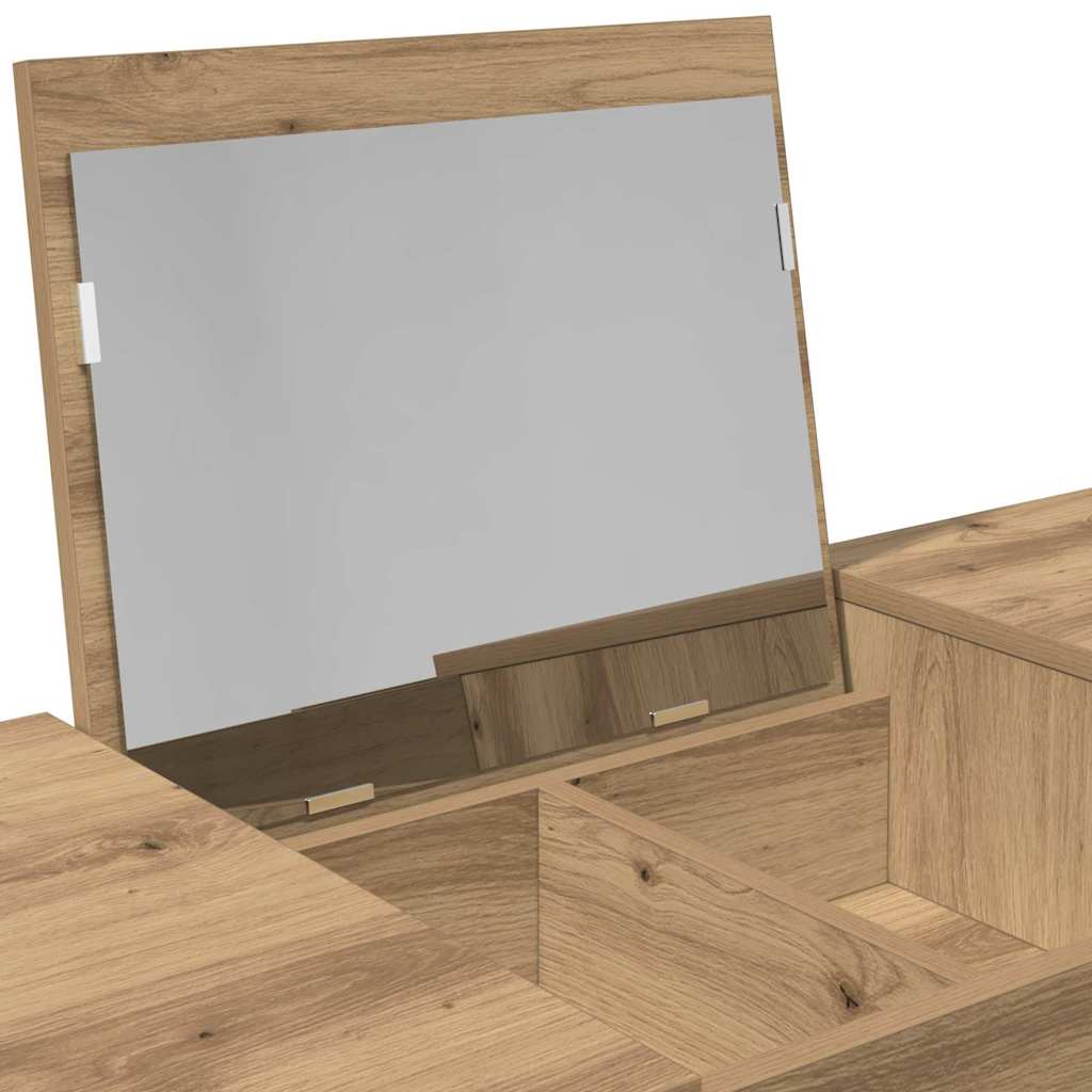 Kosmetikbord med skuffe Artisan Egetræ 100 x 45 x 76 cm