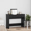 Kosmetikbord med skuffe med opbevaring Sort eg 100 x 45 x 76 cm