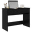 Kosmetikbord med skuffe med opbevaring Sort eg 100 x 45 x 76 cm