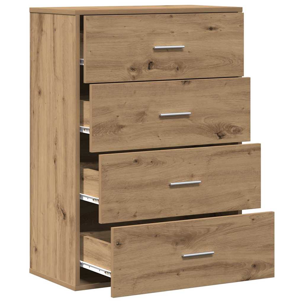 Sideboard Artisan Egetræ 60 x 31 x 84 cm Konstrueret træ