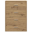 Sideboard Artisan Egetræ 60 x 31 x 84 cm Konstrueret træ