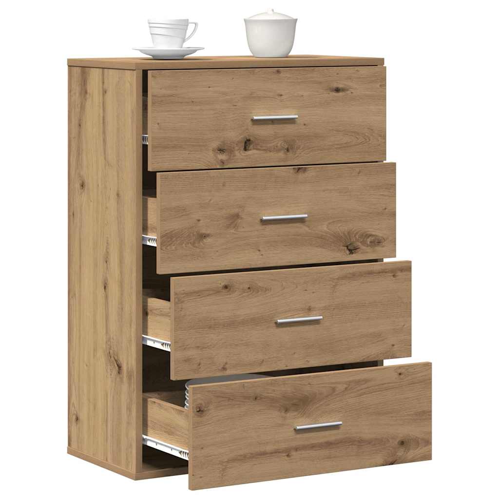 Sideboard Artisan Egetræ 60 x 31 x 84 cm Konstrueret træ