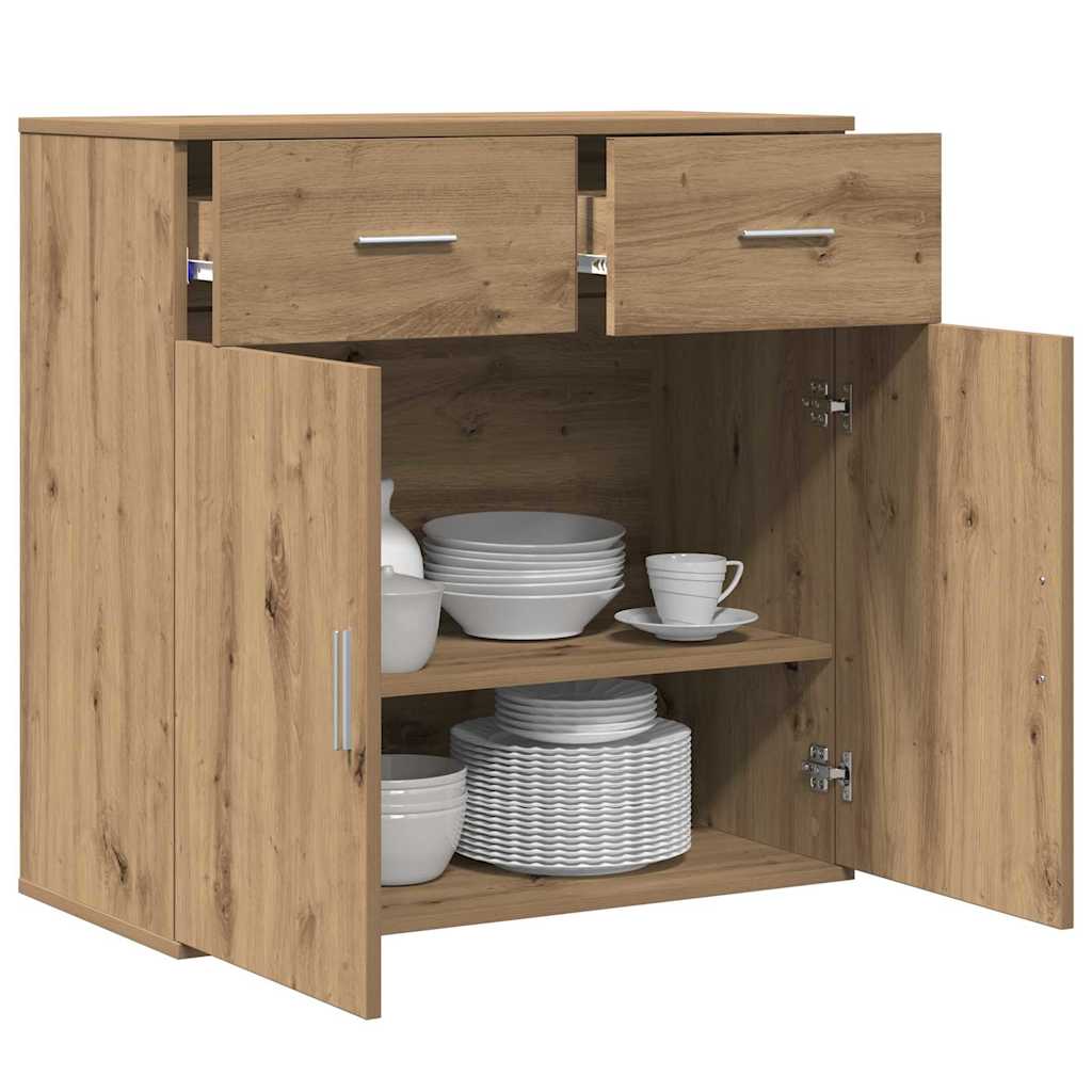 Sideboard Artisan Egetræ 78 x 38 x 80 cm Konstrueret træ