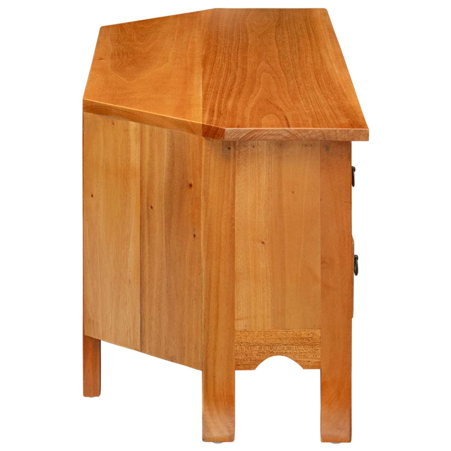 TV-skab med hylde Naturfarvet 100 x 40,5 x 46 cm Massiv Mahogni