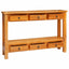 Konsolbord Naturfarvet 115 x 32 x 76 cm Massiv Mahogni