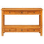 Konsolbord Naturfarvet 115 x 32 x 76 cm Massiv Mahogni