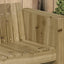 Havemøbelsofa Grøn 134 x 60 x 62 cm Massiv fyrretræ