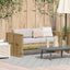 Havemøbelsofa Grøn 134 x 60 x 62 cm Massiv fyrretræ