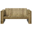 Havemøbelsofa Grøn 134 x 60 x 62 cm Massiv fyrretræ
