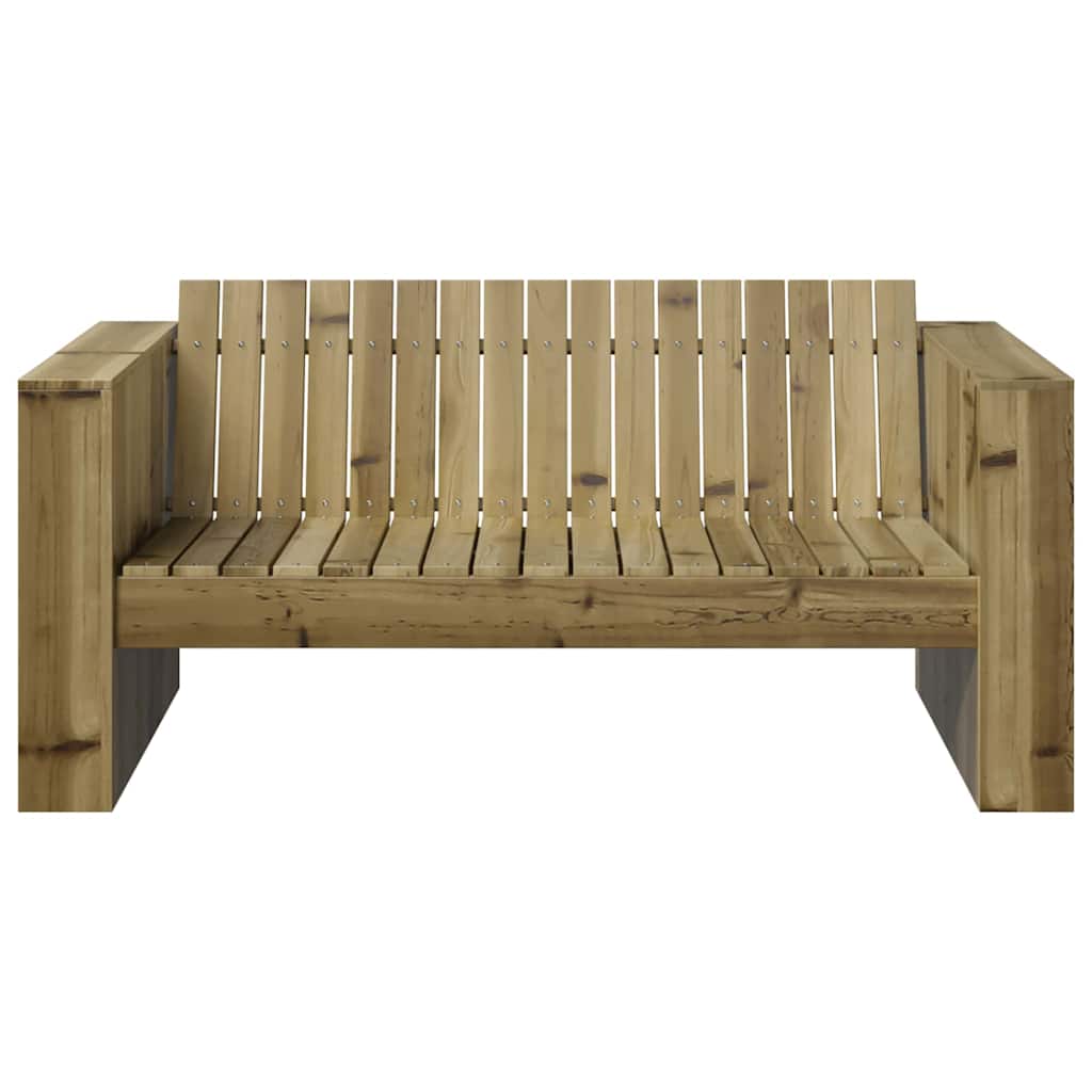 Havemøbelsofa Grøn 134 x 60 x 62 cm Massiv fyrretræ