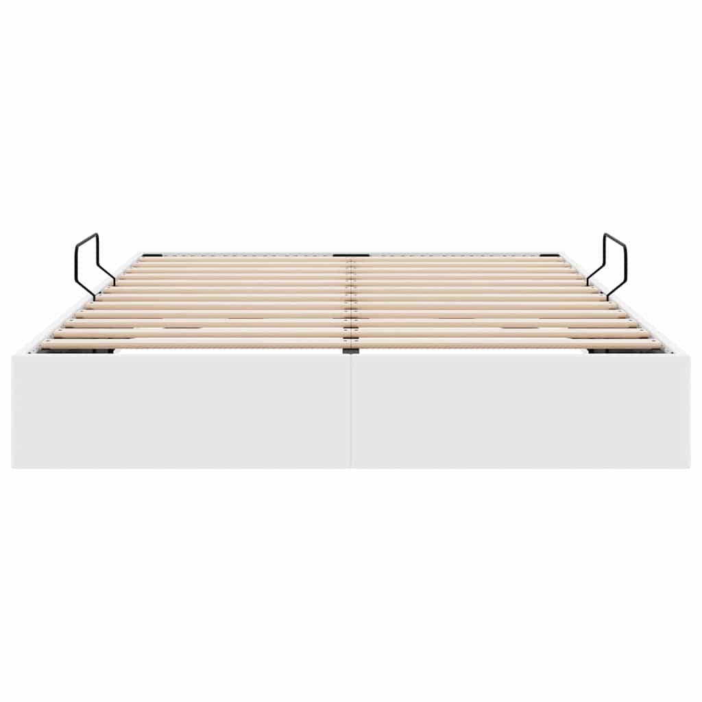 Opbevaringsseng med opbevaring Ren Hvid 137 x 190 cm Kunstlæder