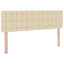 Seng med opbevaring og madras med madras Creme 140 x 190 cm
