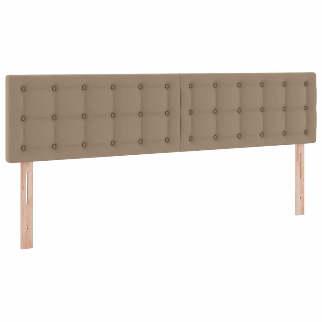 Opbevaringsseng med madras Cappuccino 200 x 200 cm Faux læder