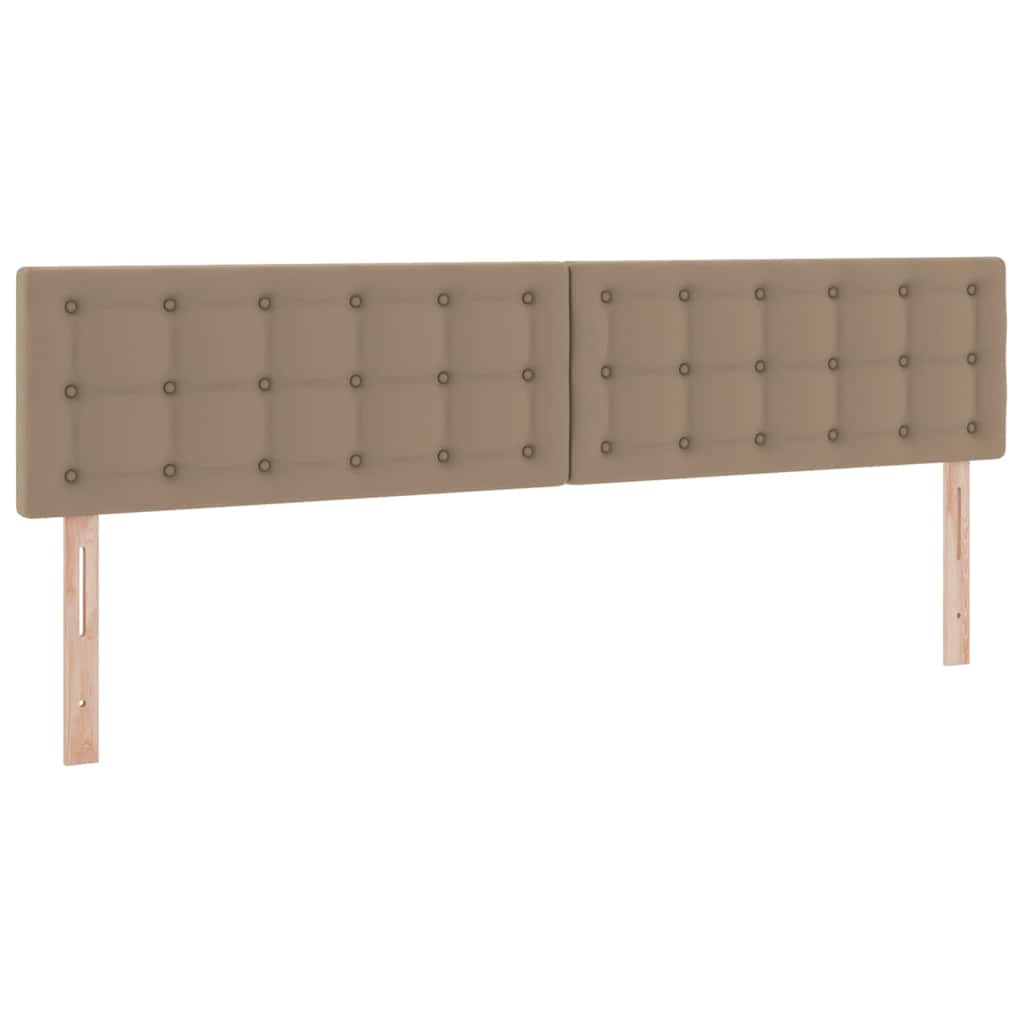 Seng med opbevaring og LED Lysegrå 200 x 200 cm Faux læder