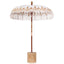 Balinesisk parasol med base Creme 185 x 185 x 260 cm