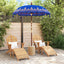 Balinesisk parasol med base Blå 185 x 185 x 260 cm