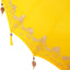 Balinesisk parasol med base Gul 215 x 215 x 260 cm