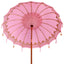 Balinesisk parasol med base Lyserød 215 x 215 x 260 cm