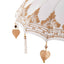 Balinesisk parasol med base Creme 95 x 95 x 260 cm