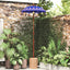Balinesisk parasol med base Blå 95 x 95 x 260 cm