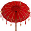Balinesisk parasol med base Rød 95 x 95 x 260 cm