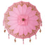 Balinesisk parasol med base Lyserød 95 x 95 x 260 cm